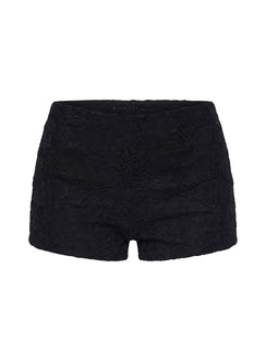 Daveney Lace Micro Shorts Black