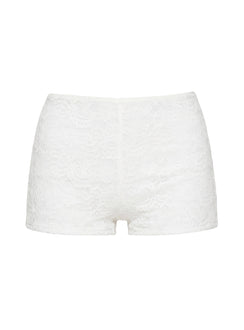 Daveney Lace Micro Shorts White