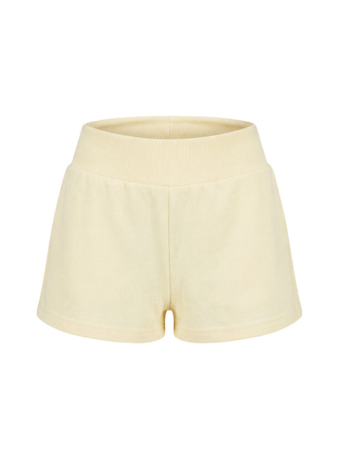 Daybreak Rib Waist Shorts Buttercream