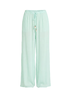 Distinction Chiffon Pants Aqua