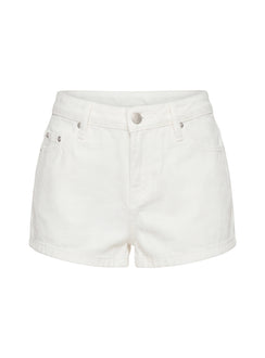 Dreamful Low Rise Mini Denim Short White Tall