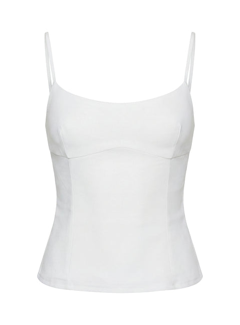 Elanah Structured Cami Top White