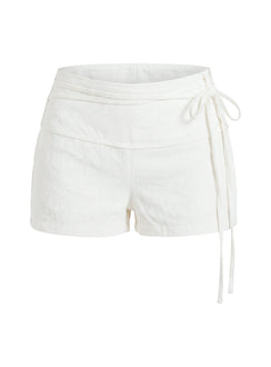 Electric Night Shorts White