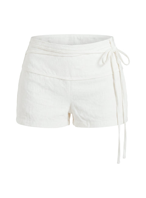 Electric Night Shorts White