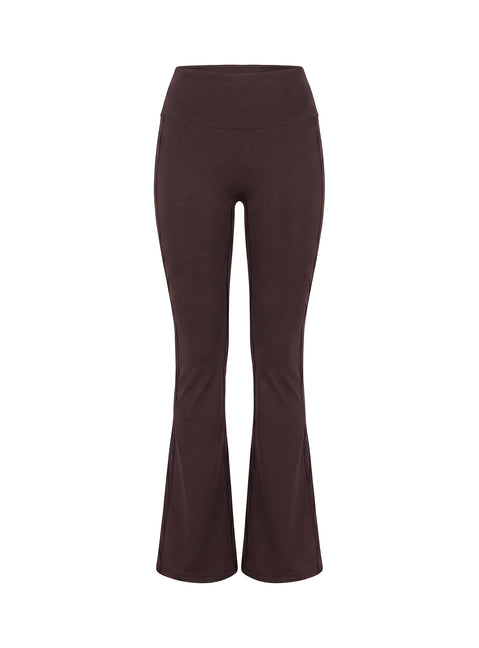 Energize Active Invisible Scrunch Flare Leggings Brown