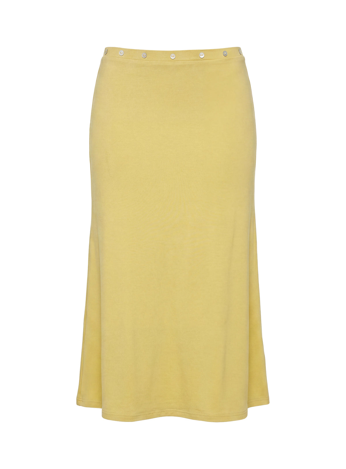 Featuring the Esperia Button Midi Skirt Green in womens-skirts with fitted aline silhouette product Princess Polly