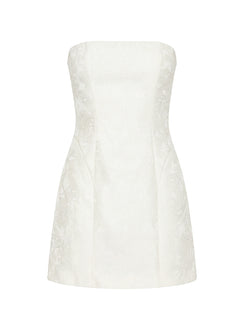 Heaven Sent Strapless Mini Dress White