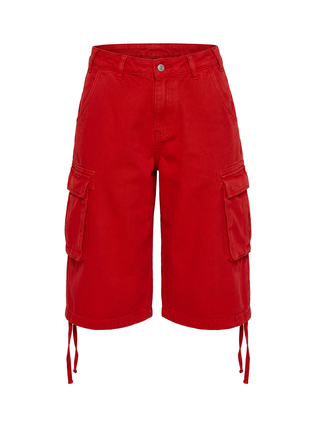 Hudsen Longline Cargo Shorts Red