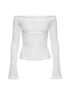 Mochapella Off The Shoulder Top White