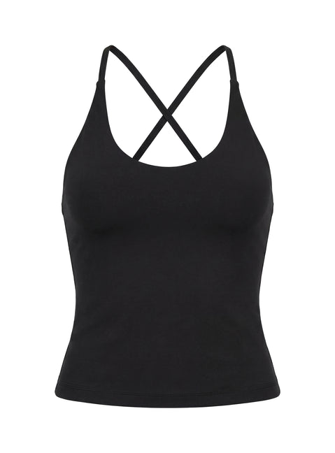 Pace Active Cross Back Tank Top Black