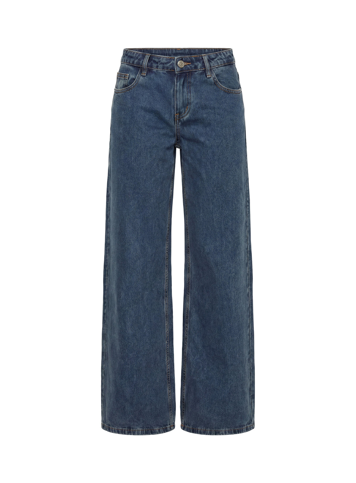 Picco Ultra Low Rise Wide Leg Jeans Dark Blue Wash