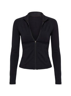 Pivot Active Zip Through Jacket Black