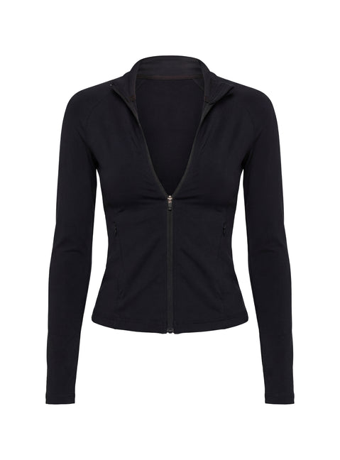 Pivot Active Zip Through Jacket Black