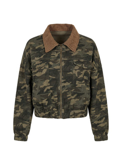 Ramix Oversized Bomber Jacket Camo
