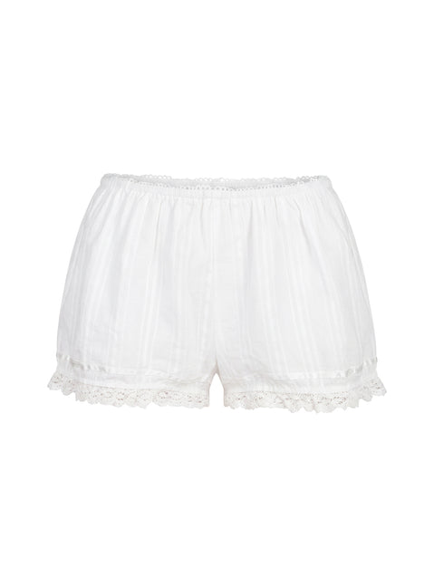 Rhubarb Lace Shorts White
