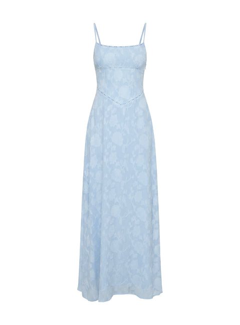 South Of France Maxi Dress Blue Petite