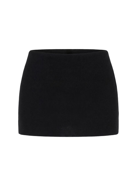 Sparky Mid Rise Skort Black