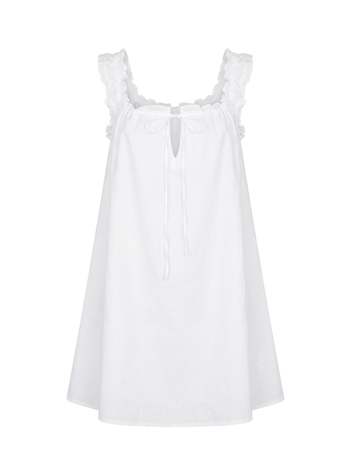 Swing Mini Dress White Tall
