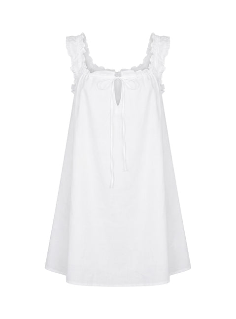 Swing Mini Dress White Tall