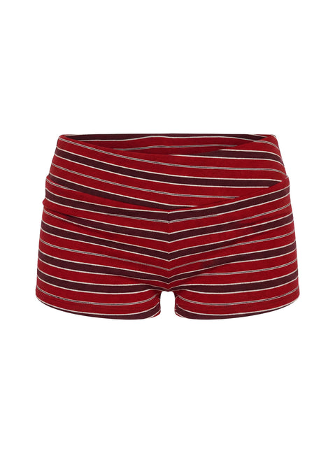 Veyona Micro Shorts Red Stripe