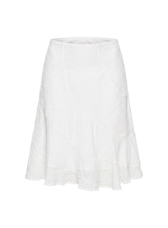 With Kindness Midi Skirt White