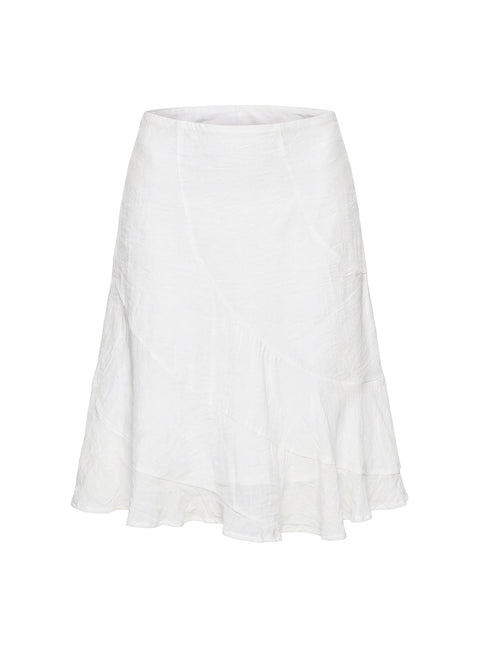 With Kindness Midi Skirt White