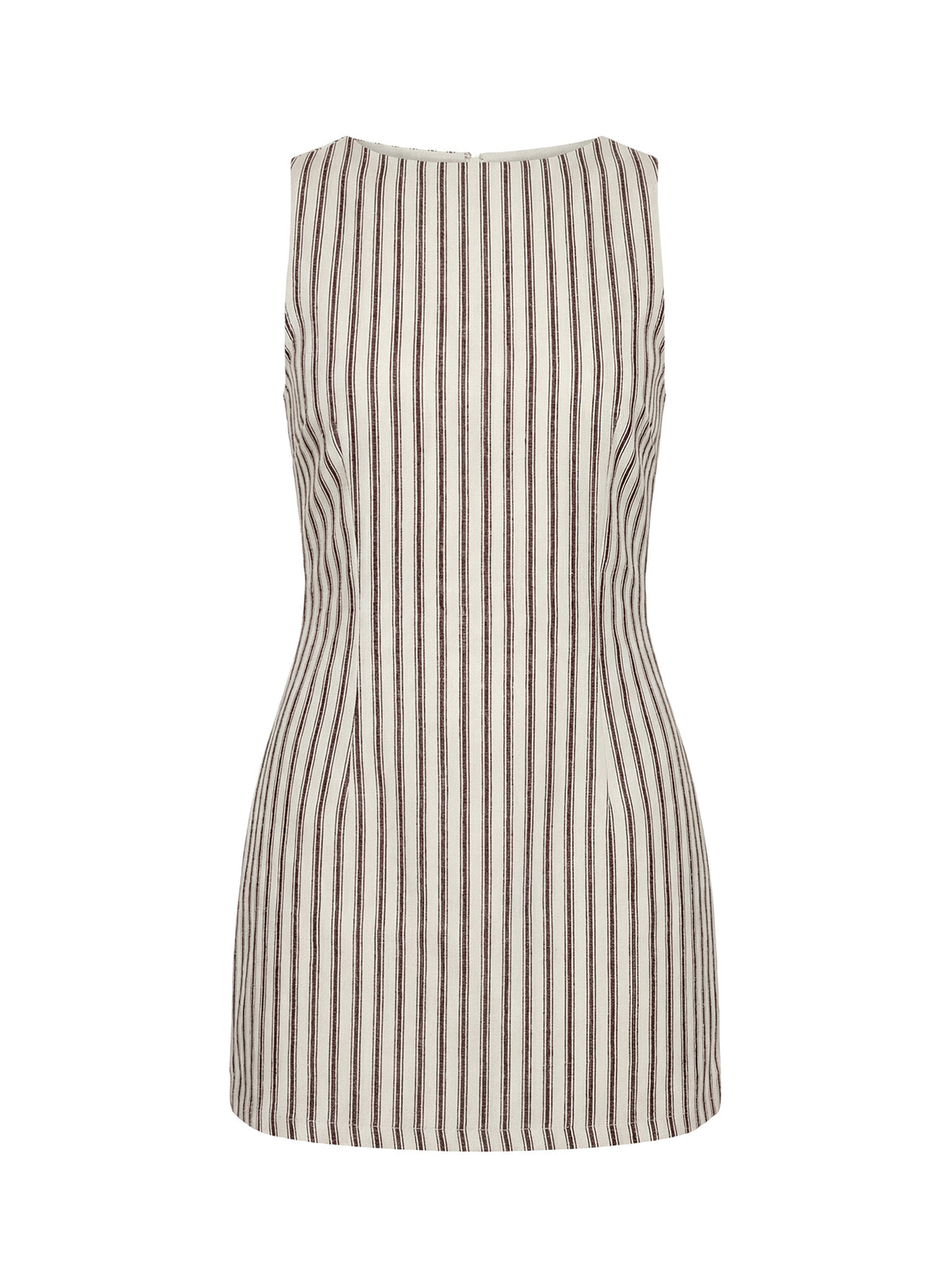 Yumiko Romper Brown Stripe Tall