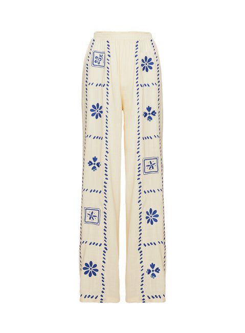 product Princess Polly Grazia Pants Cream / Blue 