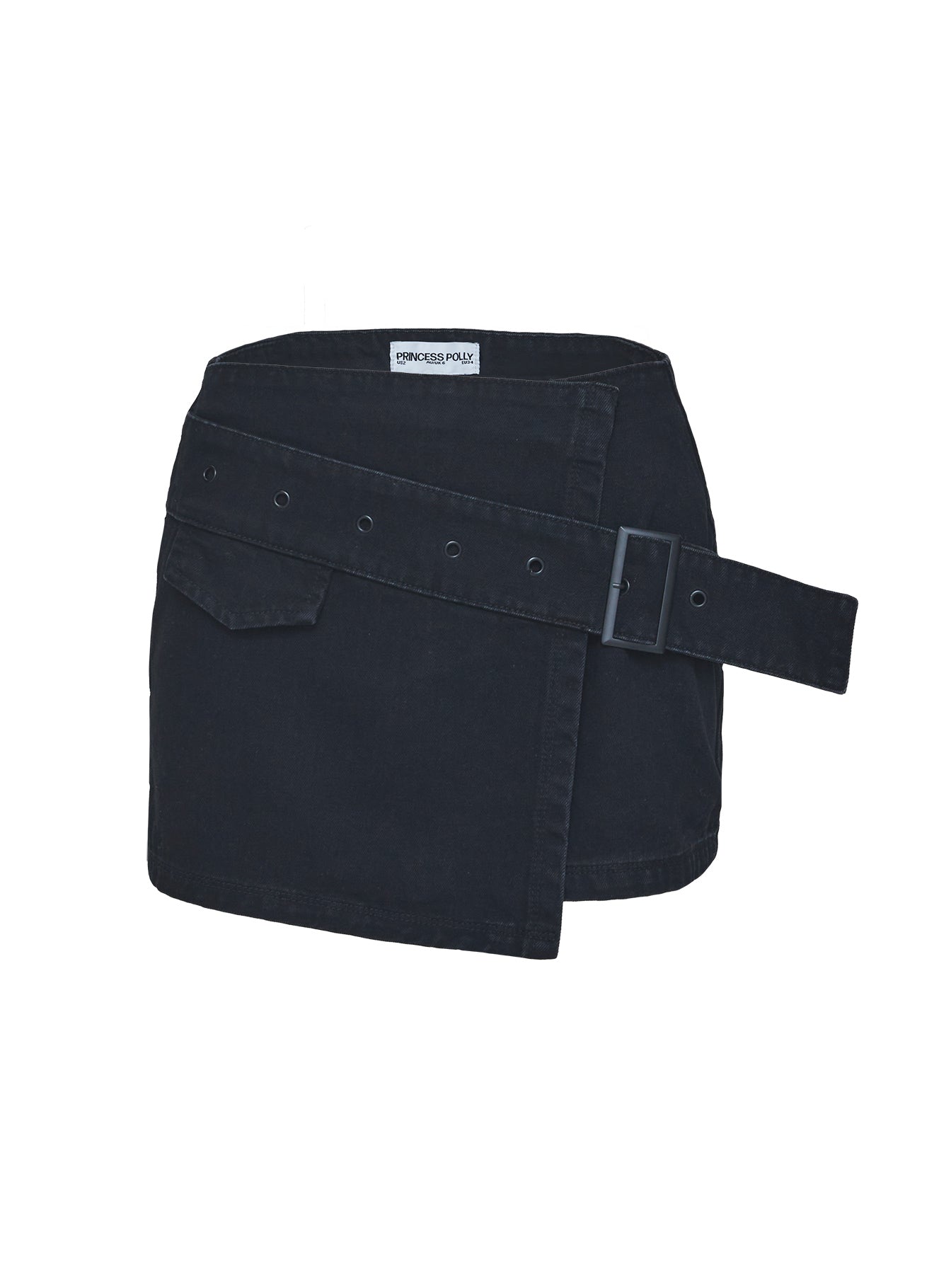 product Princess Polly Havenwood Mini Skirt Black Denim Mini Skirts 