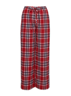 In The Morning Sleep Pant Red Check