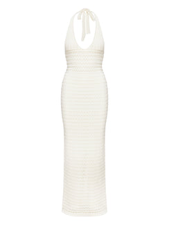 product Princess Polly Lolanie Halter Maxi Dress White Plunger 