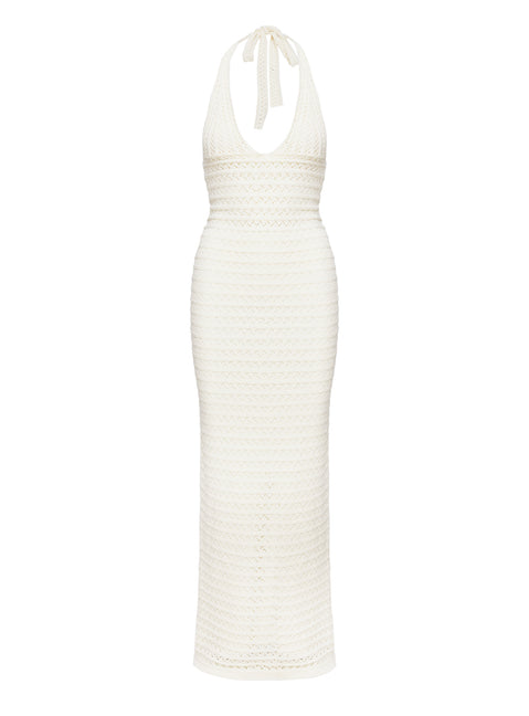 product Princess Polly Lolanie Halter Maxi Dress White Plunger 