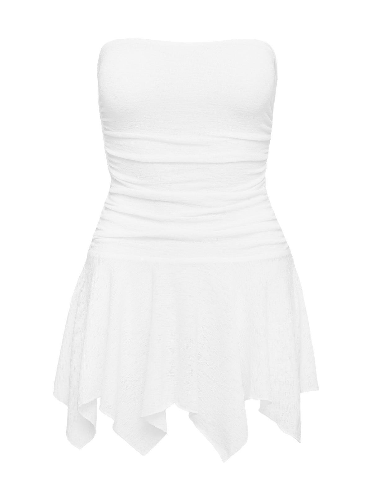 Minxie Strapless Playsuit White