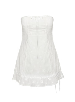 product Princess Polly Molloy Strapless Mini Dress White Straight Neck 