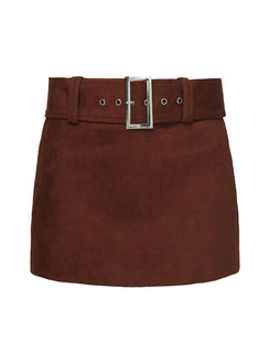 product Princess Polly Movita Belted Mini Skirt Brown 