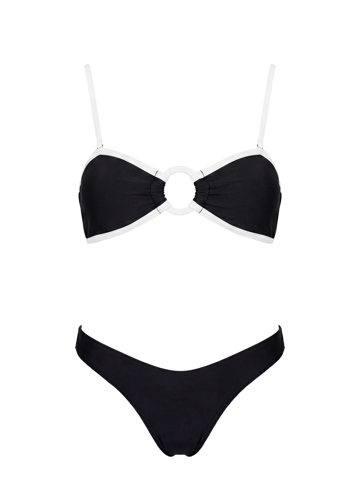 Gonzalez High Cut Bikini Bottoms Black