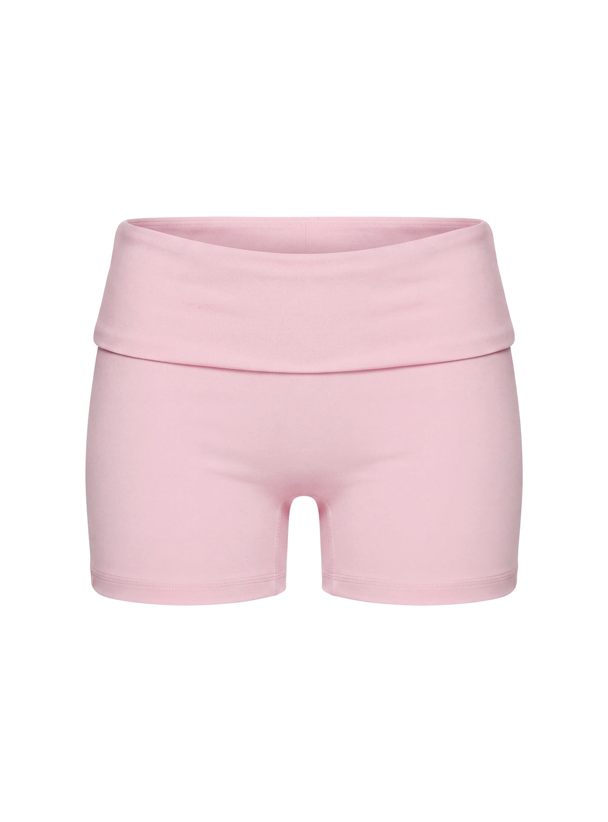 Peak Foldover Micro Shorts Pink