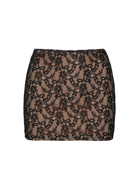 Romani Lace Mini Skirt Black Mini Skirts Skirts 