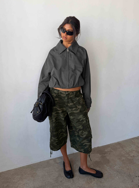 Hudsen Longline Cargo Shorts Camo Tall