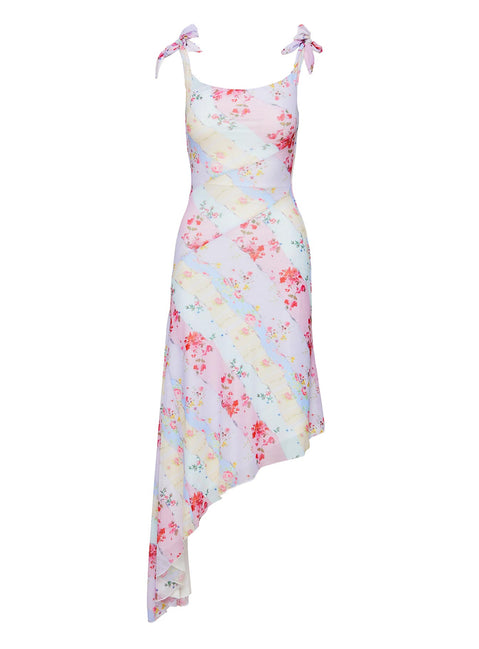 product Princess Polly Smitten Asymmetric Maxi Dress Multi Straight Neck 