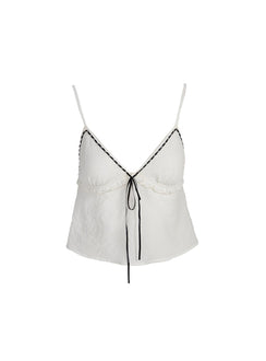 product Princess Polly Sleeveless V-Neck  Trevani Ribbon Cami Ivory