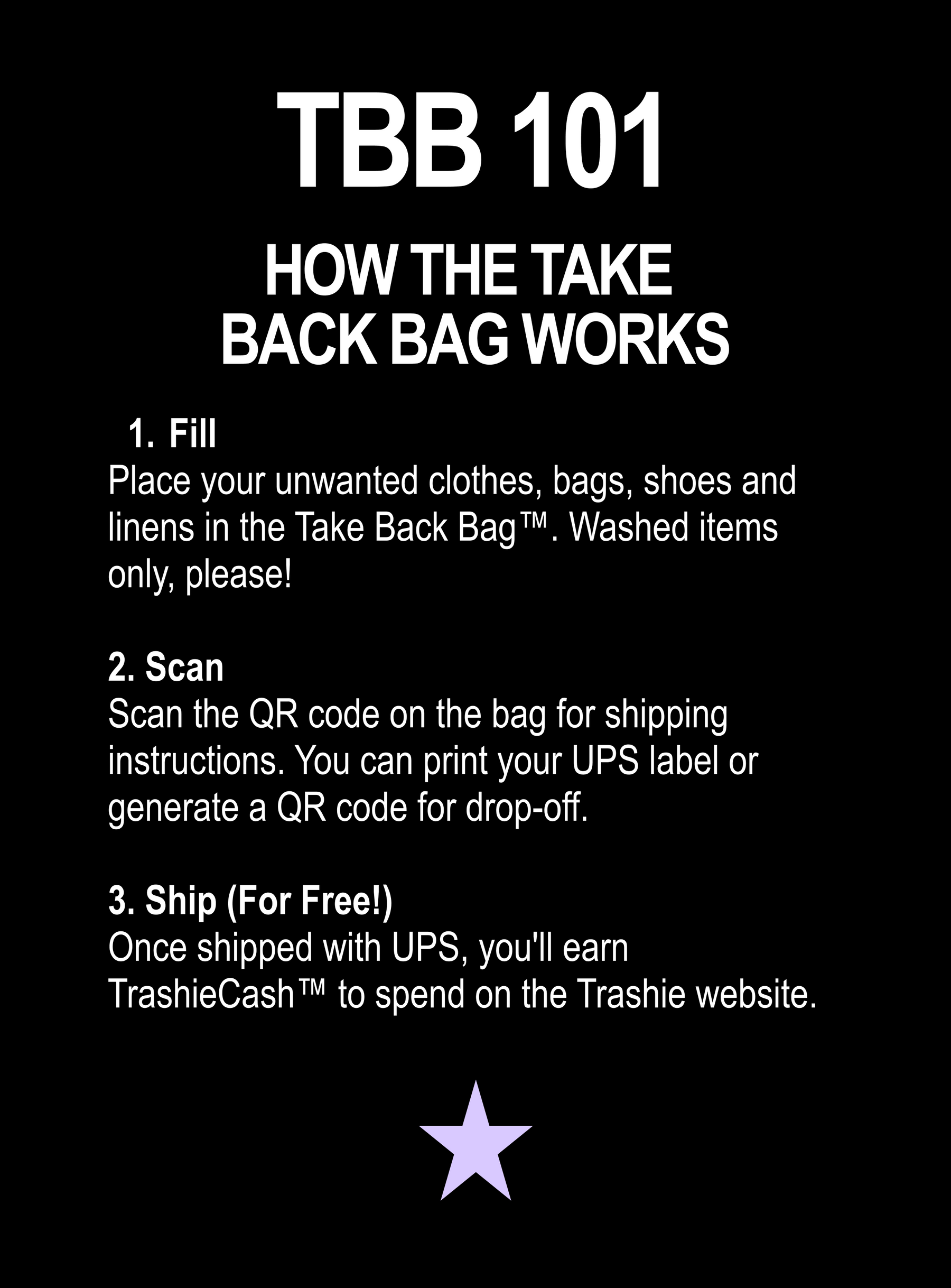 Take Back Bag