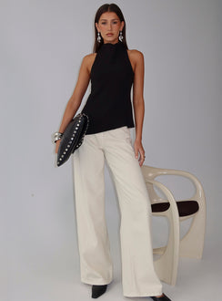 Days Get Dark Asymmetrical Top Black