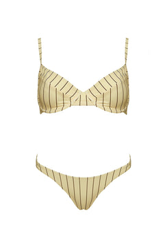 The Deep End Bikini Bottoms Yellow Stripe