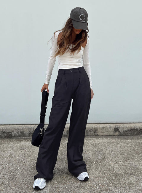 product Princess Polly High Waisted Pants High Waisted Pants High Waisted Pants High Waisted Pants  Archer Pants Black