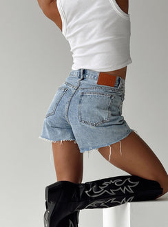 product Xena Denim Shorts Princess Polly High Waisted Shorts 