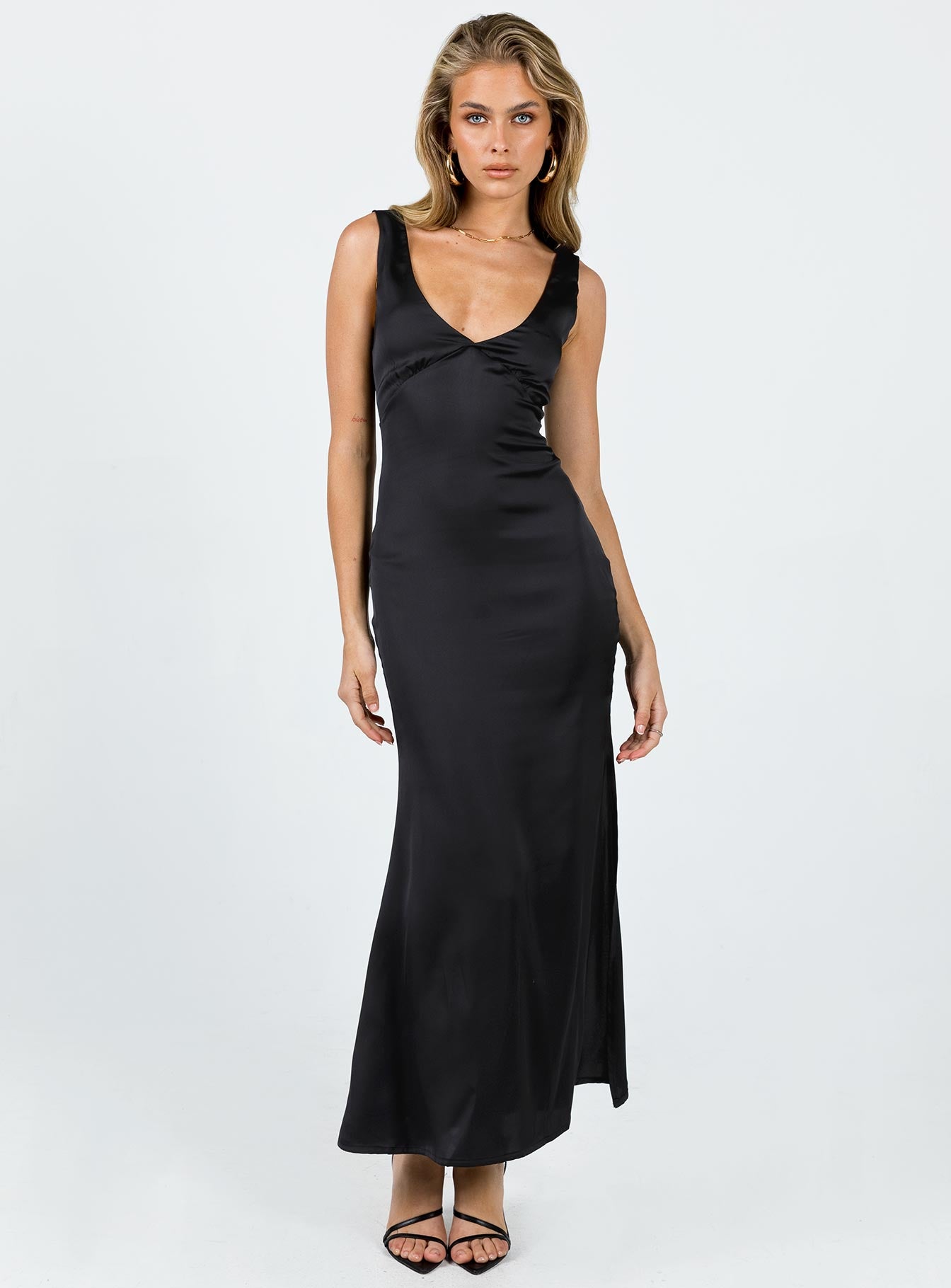product Princess Polly Scoop Neck  Lynsey Midi Dress Black