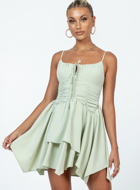 product Princess Polly Scoop Neck  Barrett Mini Dress Green