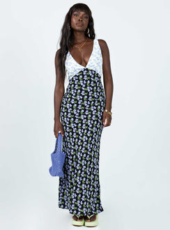 product Princess Polly Crew Neck  Nellie Maxi Dress Blue / Multi