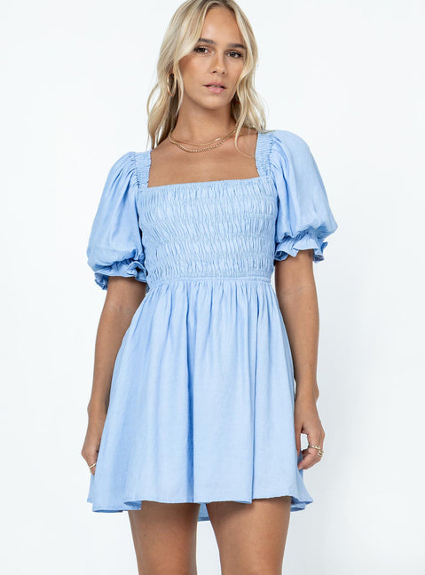 product Princess Polly Crew Neck  Dani Mini Dress Blue